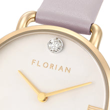 Load image into Gallery viewer, Pure Diamond Lilac Violet and Champagne Gold Watch | 30mm