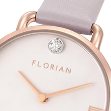 Load image into Gallery viewer, Pure Diamond Lilac Violet and Rose Gold Watch | 30mm