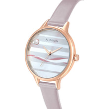 Load image into Gallery viewer, Happy Lady La Mer Dial Lilac Violet and Rose Gold Watch | 34mm