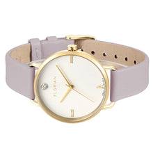 Load image into Gallery viewer, Pure Diamond Lilac Violet and Champagne Gold Watch | 36mm