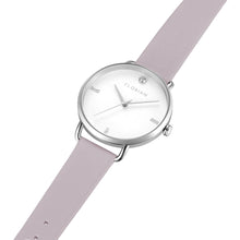 Load image into Gallery viewer, Pure Diamond Lilac Violet and Silver Watch | 36mm