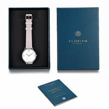 Load image into Gallery viewer, Pure Diamond Lilac Violet and Silver Watch | 36mm