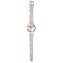 Load image into Gallery viewer, Candy Diamond Colorful MOP Dial Lilac Purple and Rose Gold Watch | 36mm