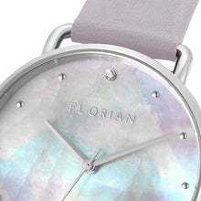 Load image into Gallery viewer, Candy Diamond Colorful MOP Dial Lilac Purple and Silver Watch | 36mm