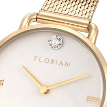 Load image into Gallery viewer, Pure Diamond Champagne Gold Mesh Watch | 30mm
