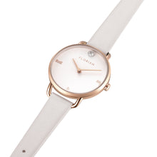 Load image into Gallery viewer, Pure Diamond Snow White and Rose Gold Watch | 30mm