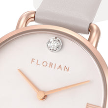 Load image into Gallery viewer, Pure Diamond Snow White and Rose Gold Watch | 30mm