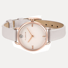 Load image into Gallery viewer, Pure Diamond Snow White and Rose Gold Watch | 30mm