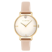 Load image into Gallery viewer, Pure Diamond Salmon Pink and Champagne Gold Watch | 30mm