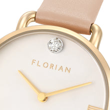 Load image into Gallery viewer, Pure Diamond Salmon Pink and Champagne Gold Watch | 30mm
