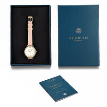 Load image into Gallery viewer, Pure Diamond Salmon Pink and Champagne Gold Watch | 30mm