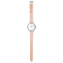 Load image into Gallery viewer, Pure Diamond Salmon Pink and Silver Watch | 30mm