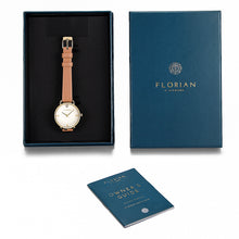 Load image into Gallery viewer, Pure Diamond Tenne Brown and Champagne Gold Watch | 30mm