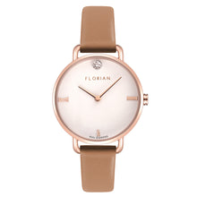 Load image into Gallery viewer, Pure Diamond Tenne Brown and Rose Gold Watch | 30mm