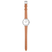 Load image into Gallery viewer, Pure Diamond Tenne Brown and Silver Watch | 30mm