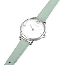 Load image into Gallery viewer, Pure Diamond Pistachio Green and Silver Watch | 30mm