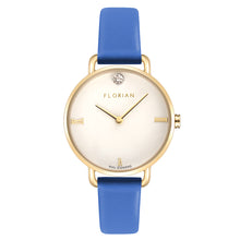 Load image into Gallery viewer, Pure Diamond Dodger Blue and Champagne Gold Watch | 30mm
