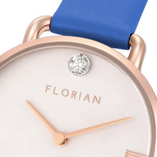 Load image into Gallery viewer, Pure Diamond Dodger Blue and Rose Gold Watch | 30mm