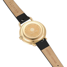 Load image into Gallery viewer, Pure Diamond Midnight Black and Champagne Gold Watch | 30mm