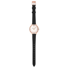 Load image into Gallery viewer, Pure Diamond Midnight Black and Rose Gold Watch | 30mm
