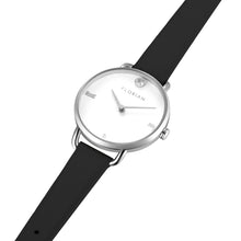 Load image into Gallery viewer, Pure Diamond Midnight Black and Silver Watch | 30mm