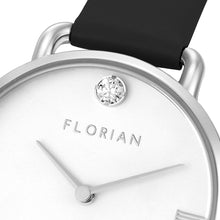 Load image into Gallery viewer, Pure Diamond Midnight Black and Silver Watch | 30mm