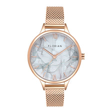 Load image into Gallery viewer, Happy Lady Smoky London Women's Watch with Rose Gold Mesh Band | 34mm