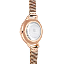 Load image into Gallery viewer, Happy Lady Smoky London Women's Watch with Rose Gold Mesh Band | 34mm