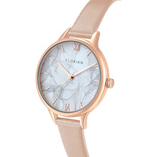 Load image into Gallery viewer, Happy Lady Smoke Dial Salmon Pink and Rose Gold Watch | 34mm