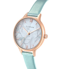 Load image into Gallery viewer, Happy Lady Smoke Dial Pistachio Green and Rose Gold Watch | 34mm