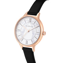 Load image into Gallery viewer, Happy Lady Papillon Dial Midnight Black and Rose Gold Watch | 34mm