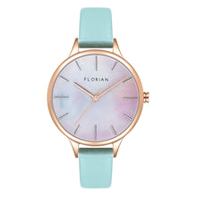 Load image into Gallery viewer, Happy Lady Mirage Dial Pistachio Green and Rose Gold Watch | 34mm
