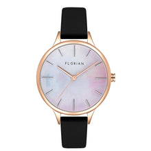 Load image into Gallery viewer, Happy Lady Mirage Dial Midnight Black and Rose Gold Watch | 34mm
