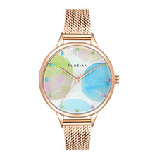 Load image into Gallery viewer, Happy Lady Lollipop Dial Rose Gold Mesh Watch | 34mm