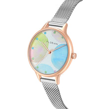Load image into Gallery viewer, Happy Lady Lollipop Dial Silver and Rose Gold Mesh Watch | 34mm