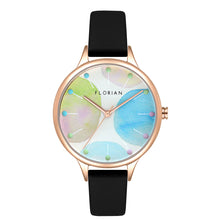 Load image into Gallery viewer, Happy Lady Lollipop Dial Midnight Black and Rose Gold Watch | 34mm