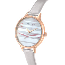 Load image into Gallery viewer, Happy Lady La Mer Dial Snow White and Rose Gold Watch | 34mm