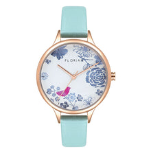 Load image into Gallery viewer, Happy Lady Porcelain Dial Pistachio Green and Rose Gold Watch | 34mm