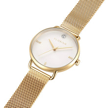 Load image into Gallery viewer, Pure Diamond Champagne Gold Mesh Watch | 36mm