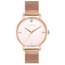 Load image into Gallery viewer, Pure Diamond Rosy Gold Mesh Watch | 36mm