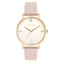 Load image into Gallery viewer, Pure Diamond Sea Coral and Champagne Gold Watch | 36mm