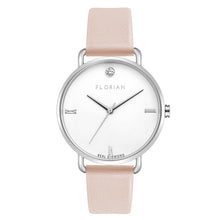 Load image into Gallery viewer, Pure Diamond Sea Coral and Silver Watch | 36mm