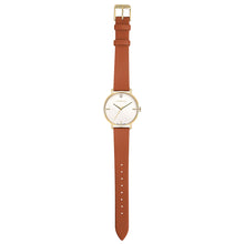 Load image into Gallery viewer, Pure Diamond Tenne Brown and Champagne Gold Watch | 36mm