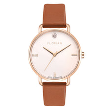 Load image into Gallery viewer, Pure Diamond Tenne Brown and Rose Gold Watch | 36mm