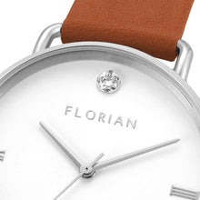 Load image into Gallery viewer, Pure Diamond Tenne Brown and Silver Watch | 36mm