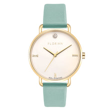 Load image into Gallery viewer, Pure Diamond Pistachio Green and Champagne Gold Watch | 36mm