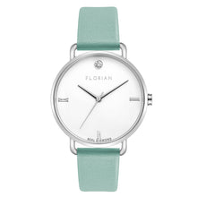 Load image into Gallery viewer, Pure Diamond Pistachio Green and Silver Watch | 36mm