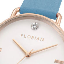 Load image into Gallery viewer, Pure Diamond Angel Blue and Rose Gold Watch | 36mm