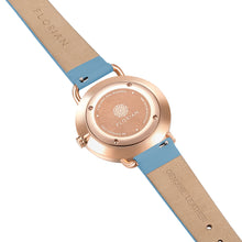 Load image into Gallery viewer, Pure Diamond Angel Blue and Rose Gold Watch | 36mm