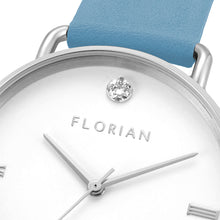 Load image into Gallery viewer, Pure Diamond Angel Blue and Silver Watch | 36mm